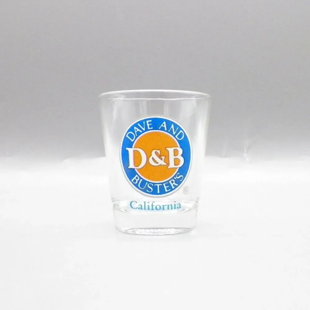 Dave and Busters D&B California Shotglass Souvenir Vintage